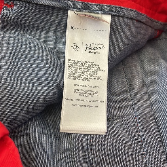 Original PENGUIN by Musingwear. SLIM red color size 29” JEANS - Picture 7 of 16